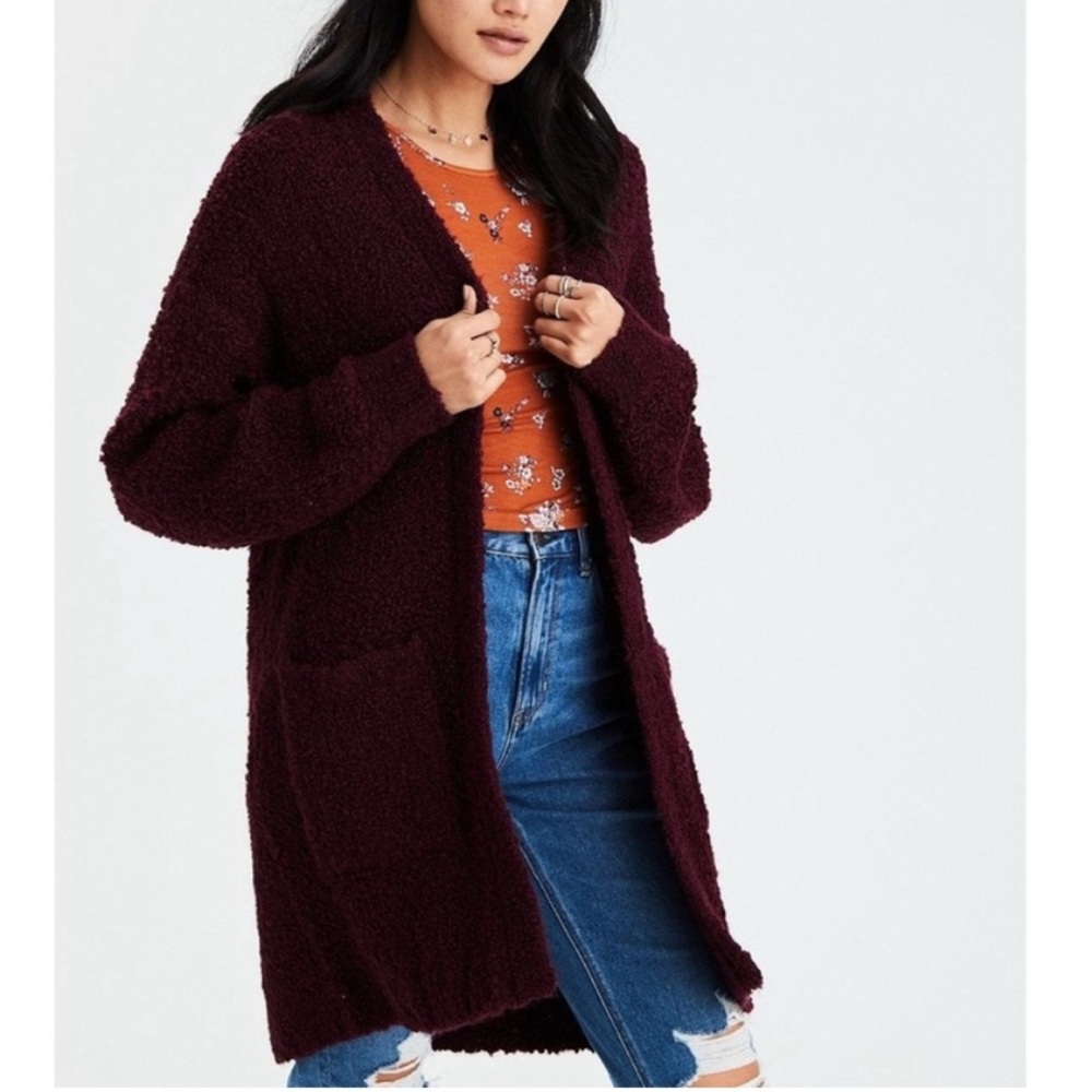 American Eagle Boucle Boyfriend Cardigan‎ XS - Picture 3 of 7